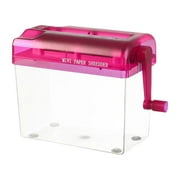 Paper Shredder Mini Portable Home Paper Cutting Machine Manual Shredd L8I9
